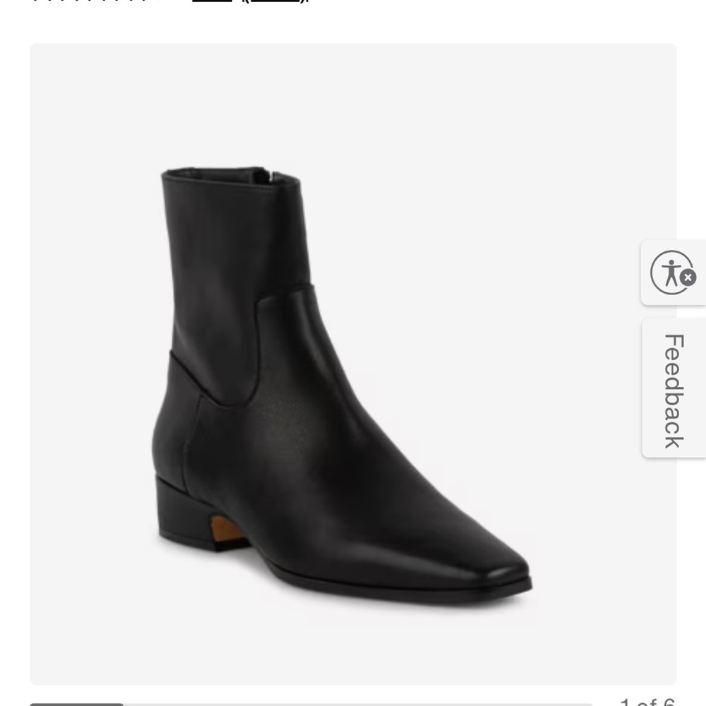 Steve Madden Sleek Black Ankle Booties